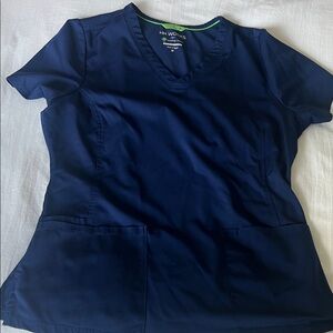 Navy blue scrub top